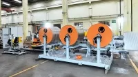 Агрегат для навивки протектора крупногабаритных шин
